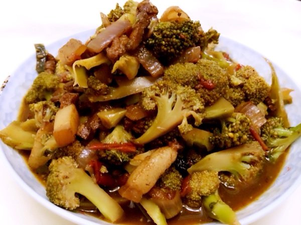 番茄西兰花炒肉步骤8