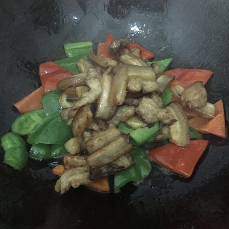 双椒五花肉步骤7