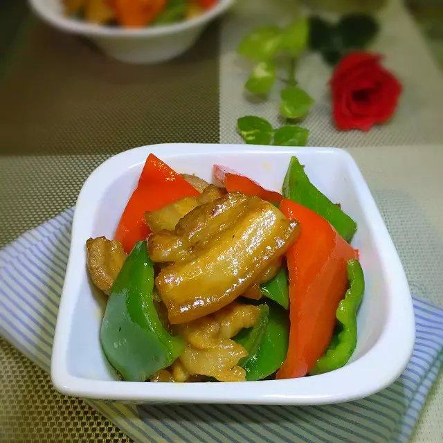 双椒五花肉步骤8