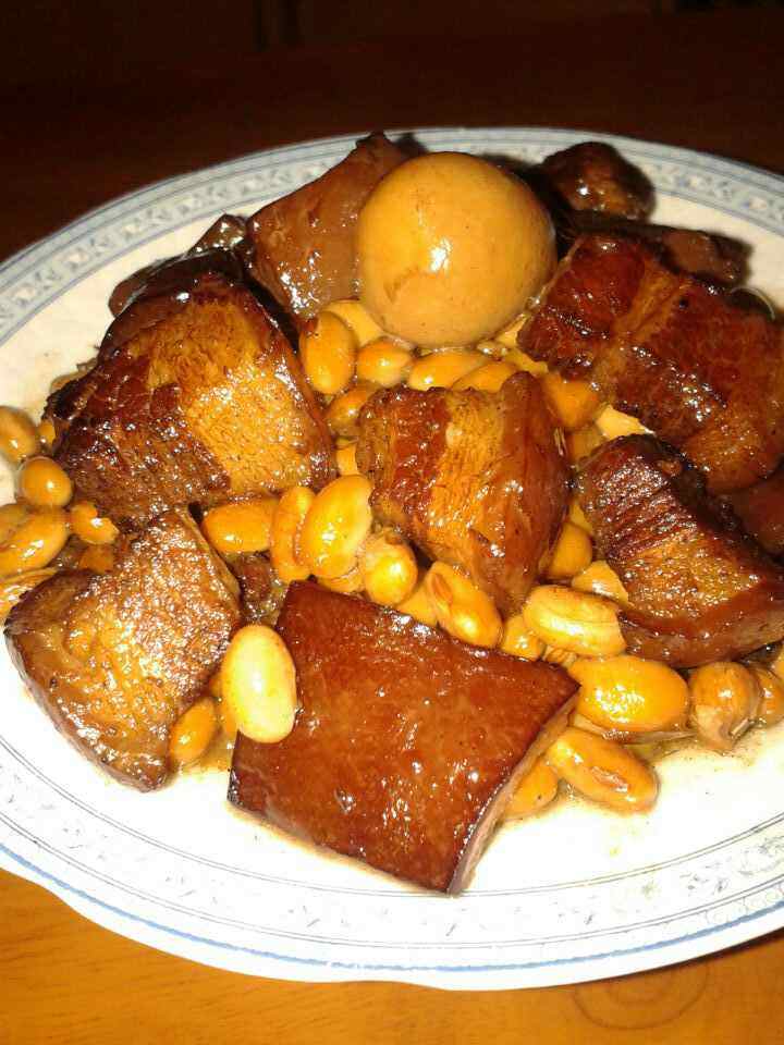 黄豆红烧肉步骤10