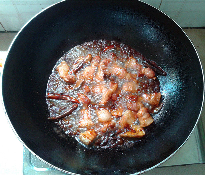 茭白烧五花肉步骤9