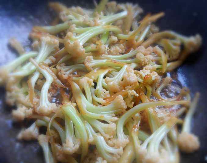 干煸松花菜步骤4