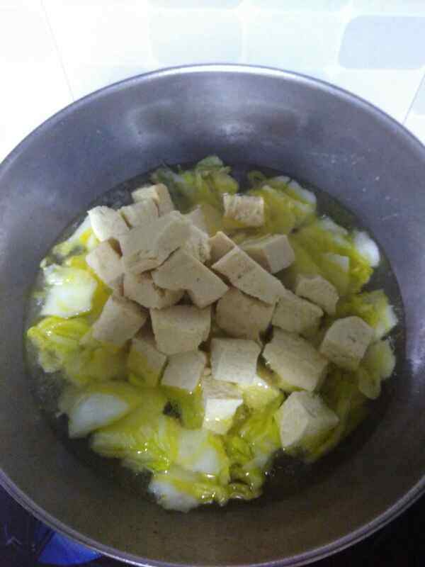 五花肉白菜粉条炖冻豆步骤8