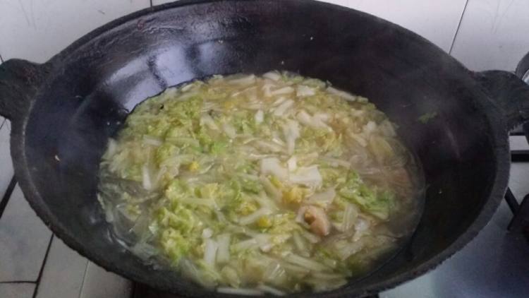 大白菜炖粉条步骤5