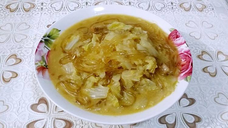 大白菜炖粉条步骤6