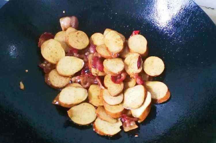 腊肉炒素鸡步骤6