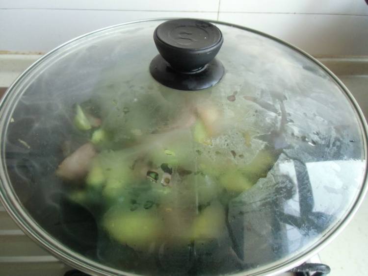 咸肉焖黄瓜步骤10