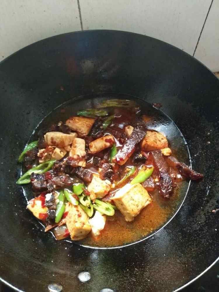 腊肉炖豆腐步骤8