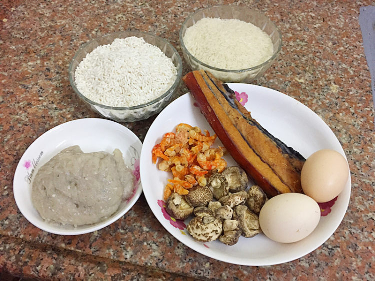 什锦糥米饭步骤1