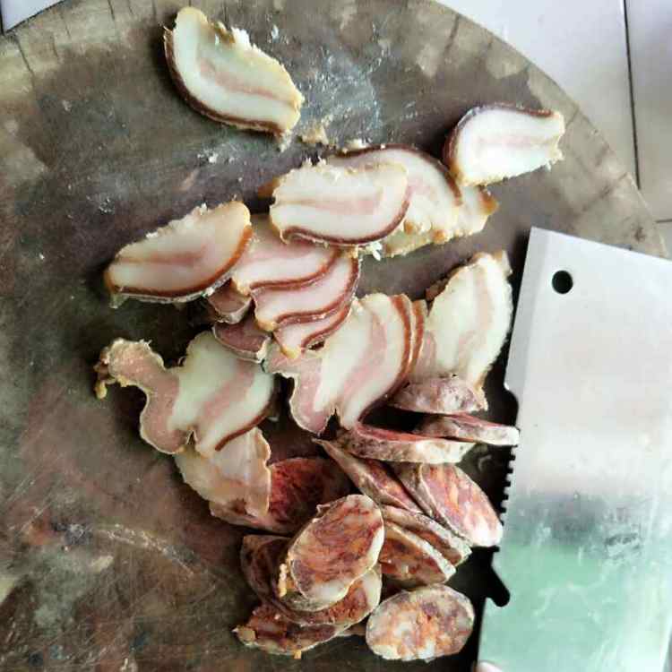 咸菜蒸腊味步骤3