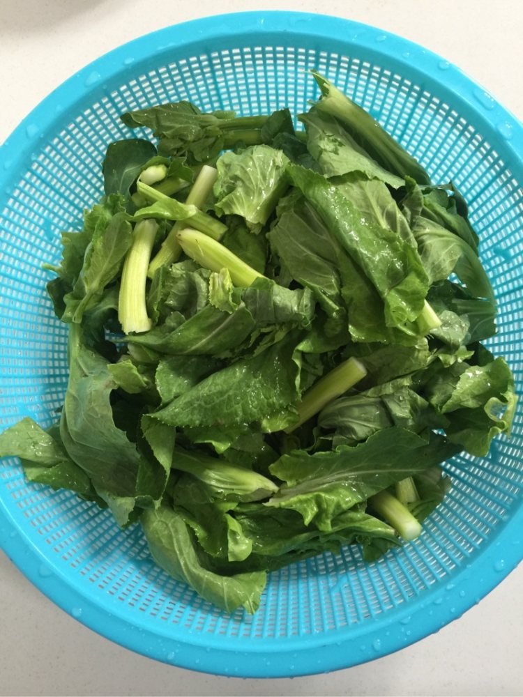 菜苔炒腊肉步骤2