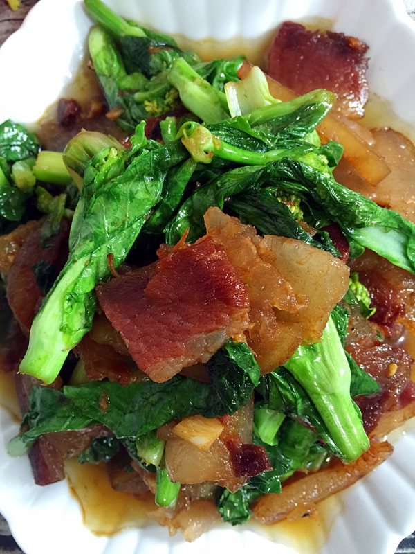 菜苔炒腊肉步骤18