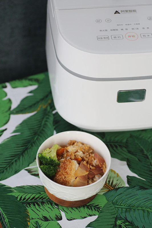 腊肉南瓜焖饭（电饭锅步骤7