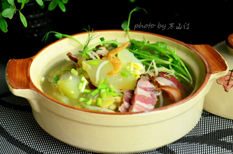 贝尖腊肉煲冬瓜步骤9