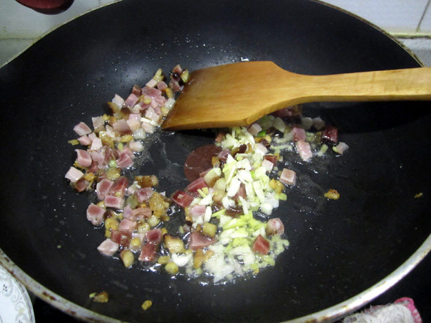 腊味肉沫豆腐汤步骤4