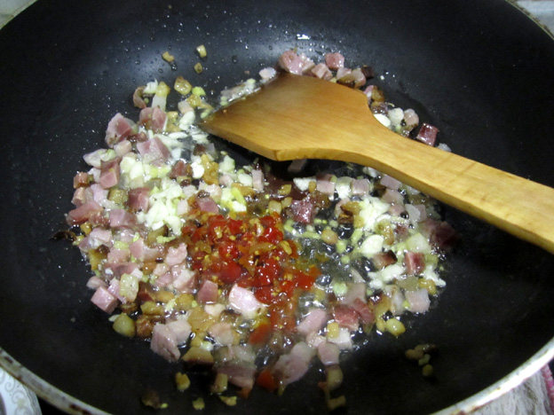 腊味肉沫豆腐汤步骤5
