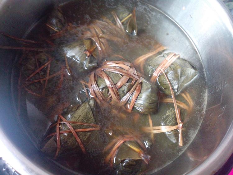 腊肉红枣粽步骤9