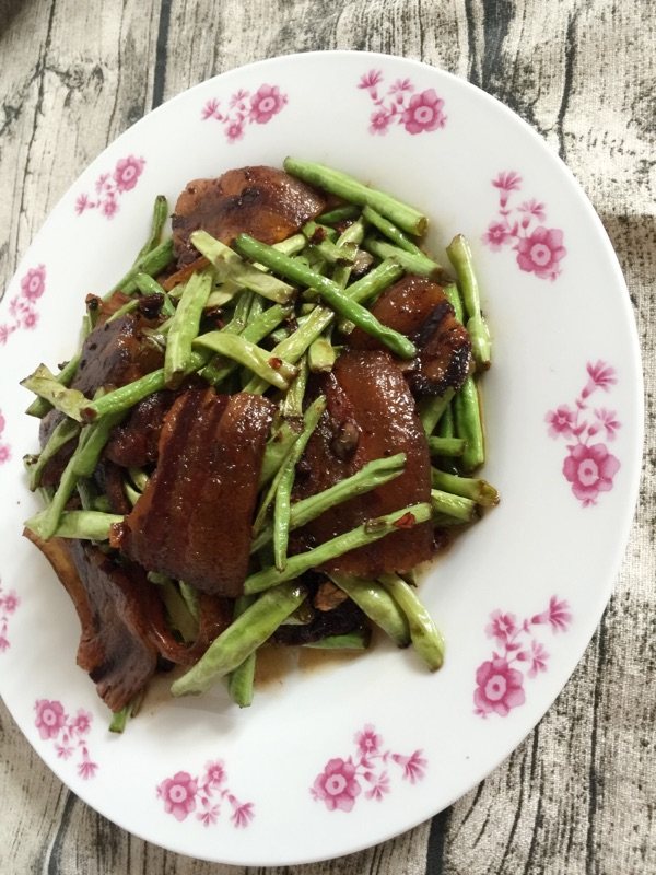 豇豆炒腊肉步骤13