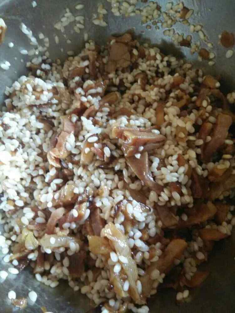 腊肉香菇粽步骤5