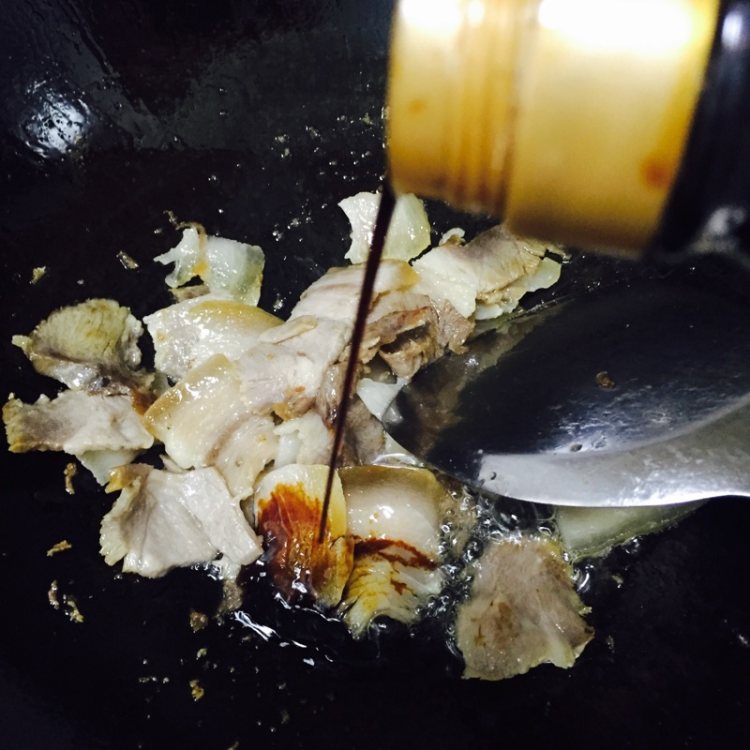 韭苔腊肉步骤6