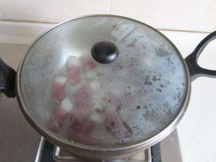 刀豆炒腊肉步骤4