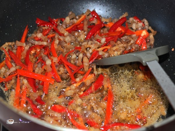 腊肉泡椒汤圆步骤7