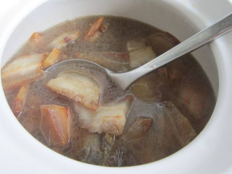 白萝卜炖腊肉步骤8
