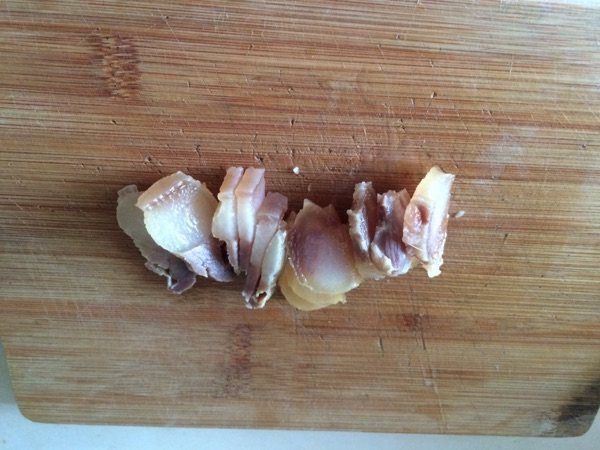 腊肉炒芥兰步骤4