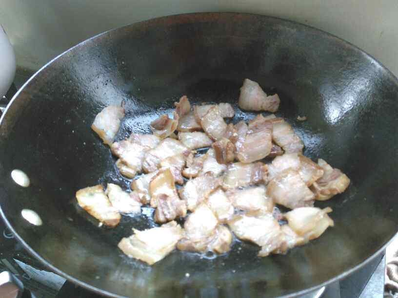 干豆角炒腊肉步骤5