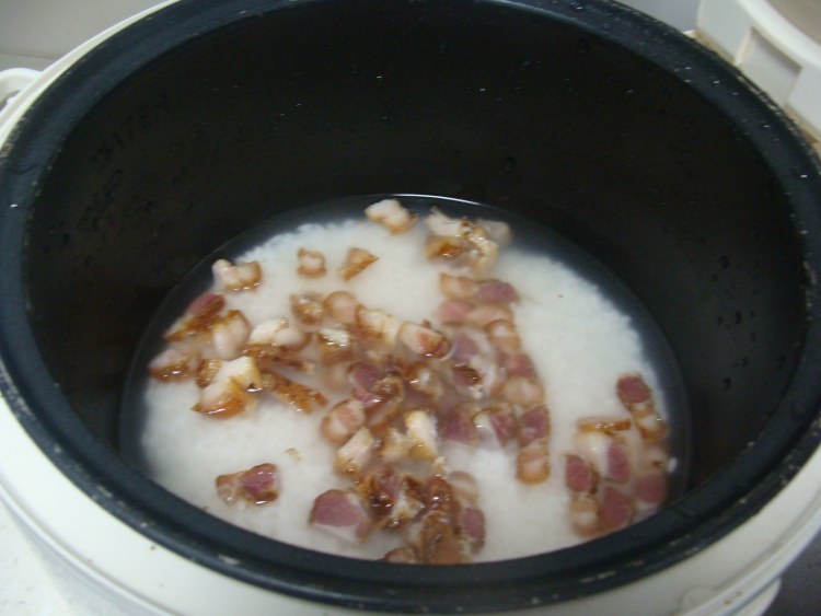 南瓜腊肉焖饭步骤5