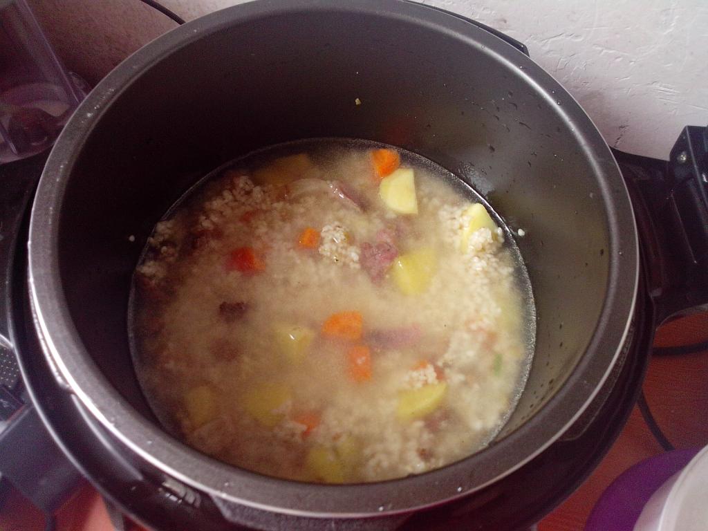 腊肉土豆糯米饭步骤15