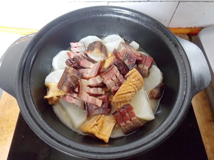 【手工美食】腊肉煲步骤15