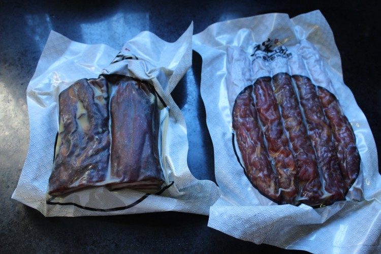 腊味双拼蒸百叶步骤4