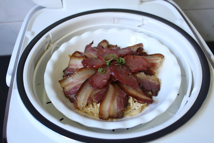 腊味双拼蒸百叶步骤10