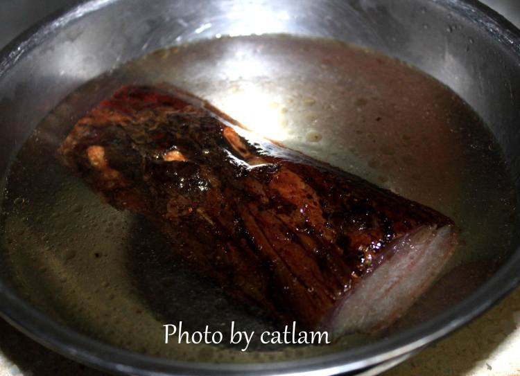 [手工美食]腊肉咸蛋杂步骤2