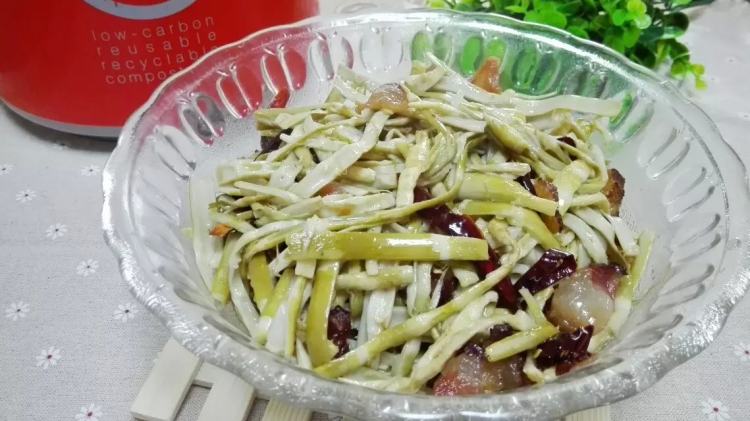 竹笋炒腊肉步骤9