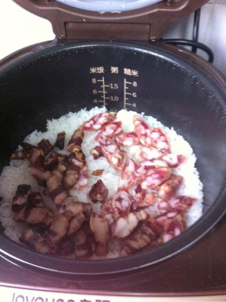 腊味双拼焖饭步骤7