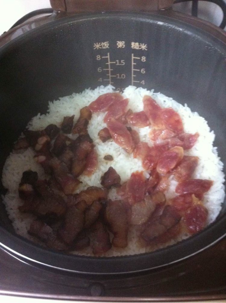 腊味双拼焖饭步骤8
