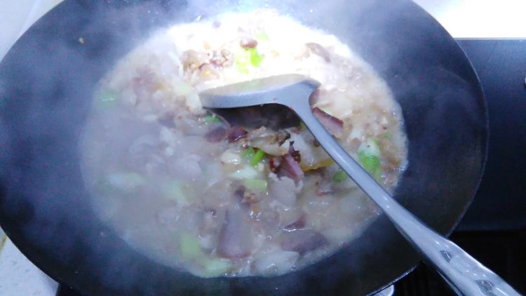 豆豉大葱炒腊肉步骤10