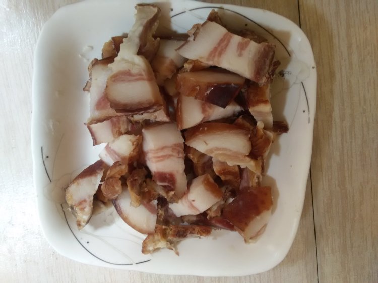 葱暴腊肉步骤2