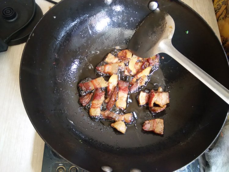 葱暴腊肉步骤4