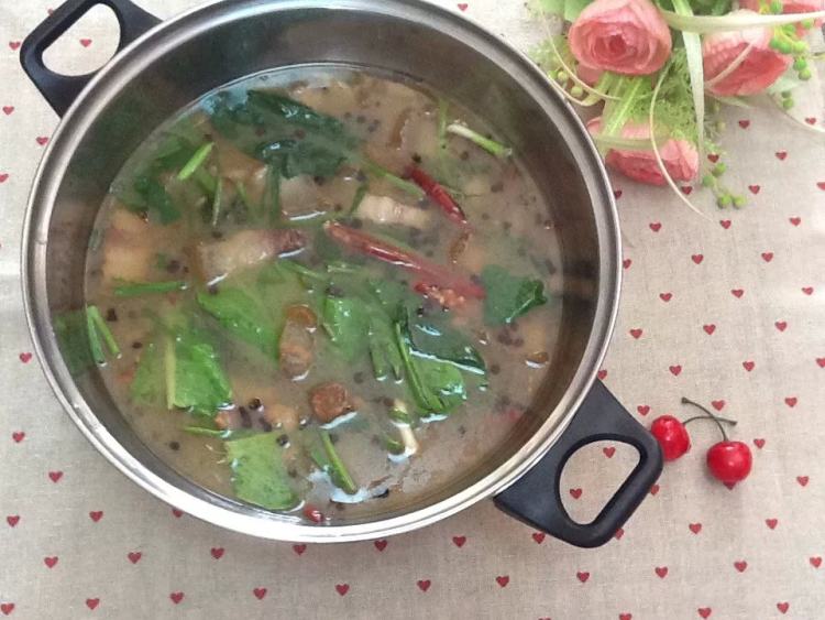 简易腊肉火锅步骤9