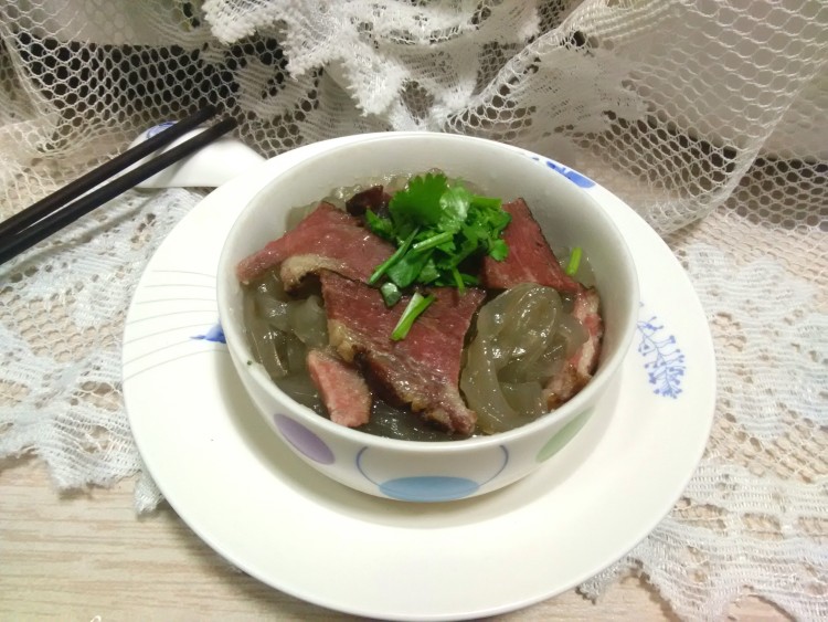 红薯粉条炖腊肉步骤7