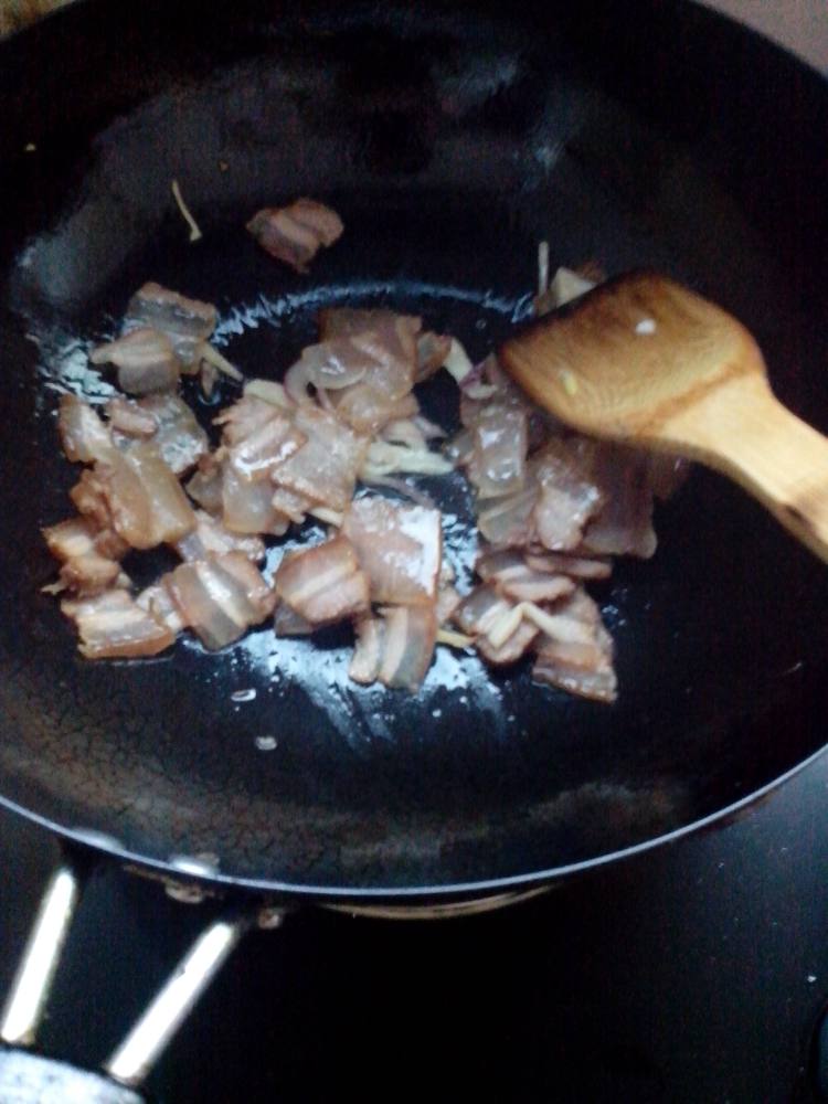 杏鲍菇腊肉饭步骤7