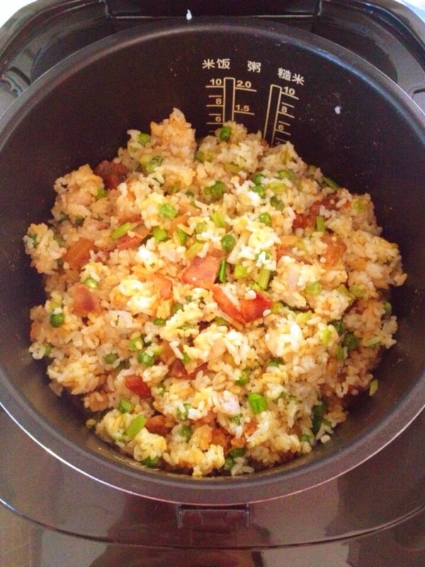 麦豆腊味焖饭步骤13