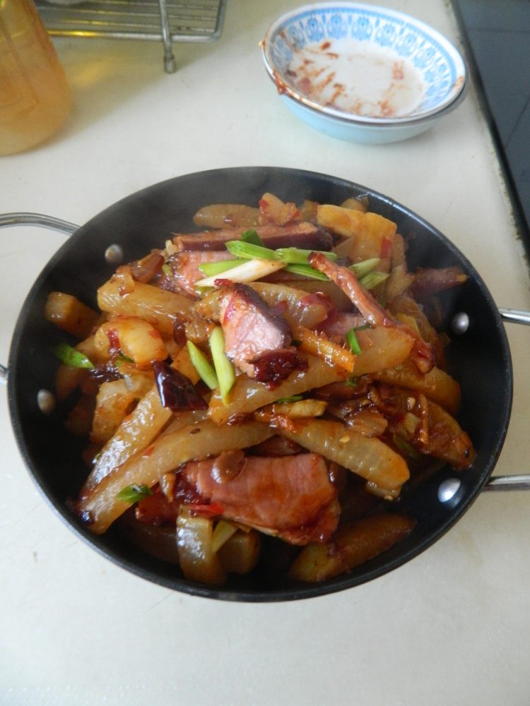 干锅腊肉萝卜步骤15