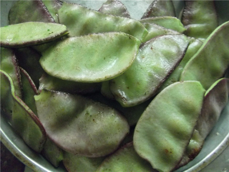 膨皮豆白菜炒腊肉步骤1