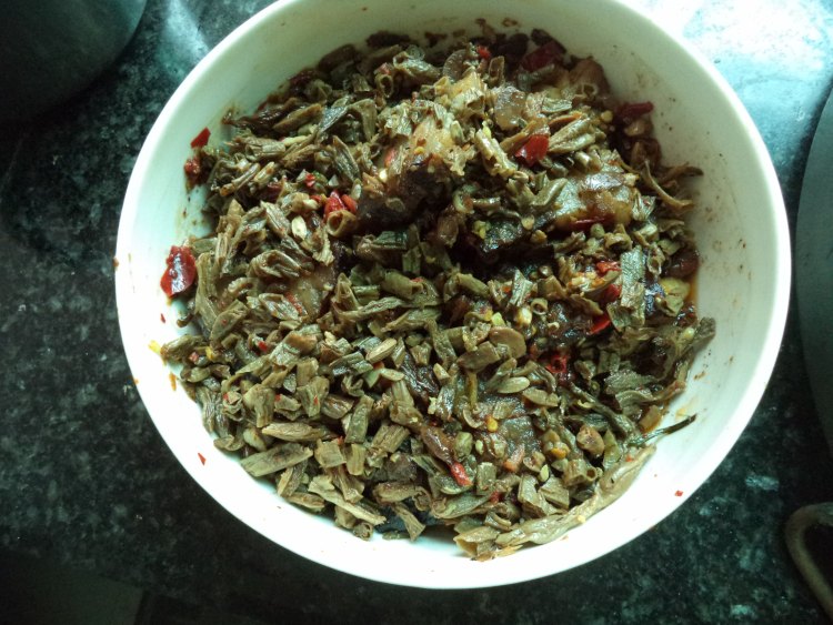 干豆角蒸油豆腐步骤7