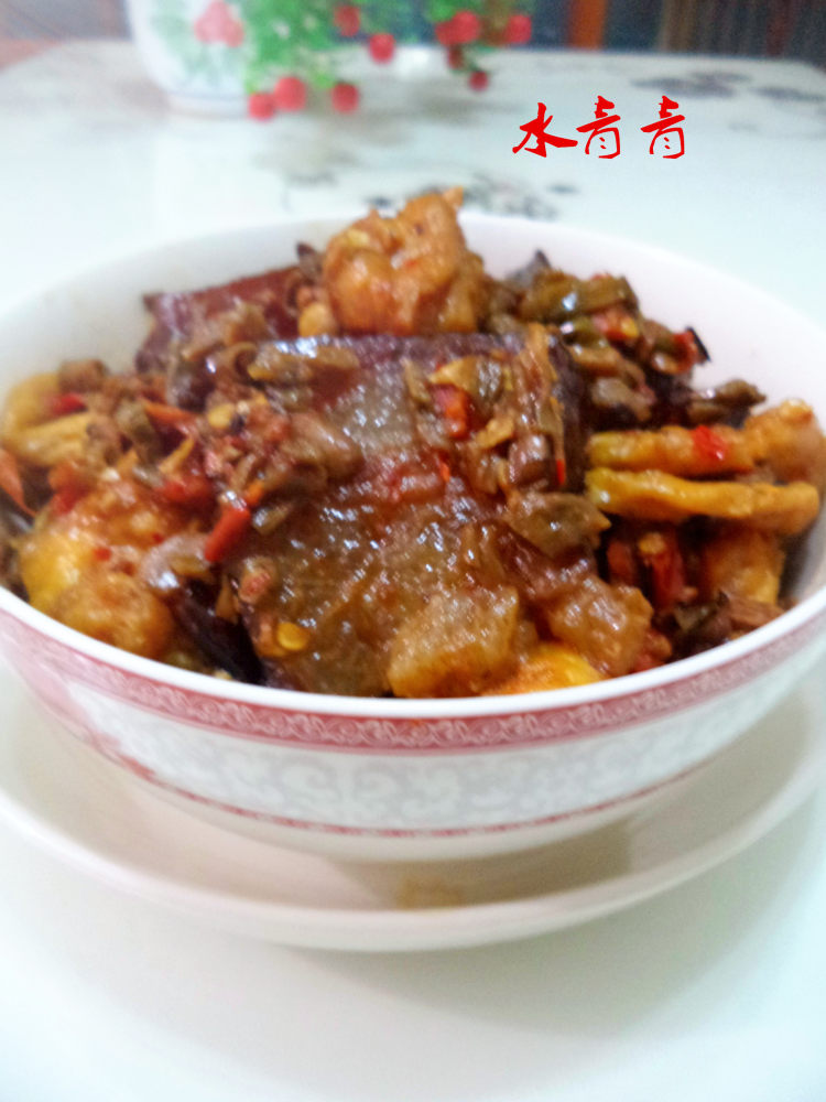 干豆角蒸油豆腐步骤10