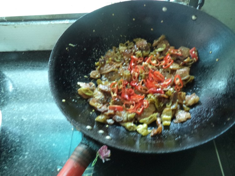 干蒸酸辣腊肉步骤6